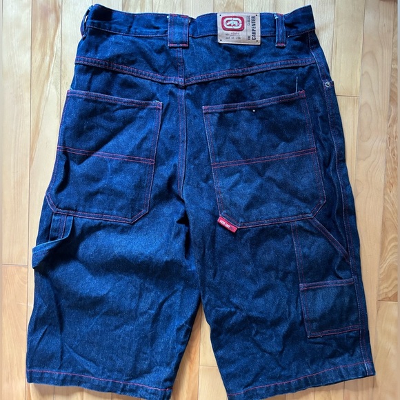 y2k Streetwear Ecko complex Baggy Denim Carpenter Shorts - Picture 1 of 4